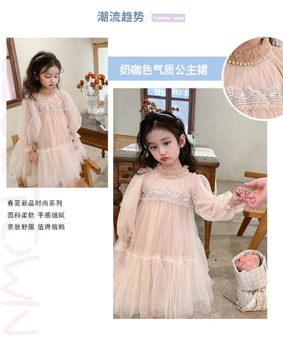 Girls' Lace Princess Dress 2024