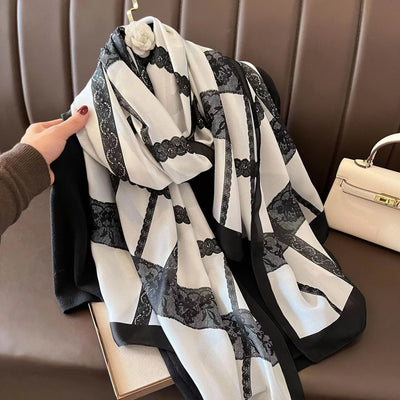 Luxury 180x90cm Classic Summer Women’s Silk Scarf