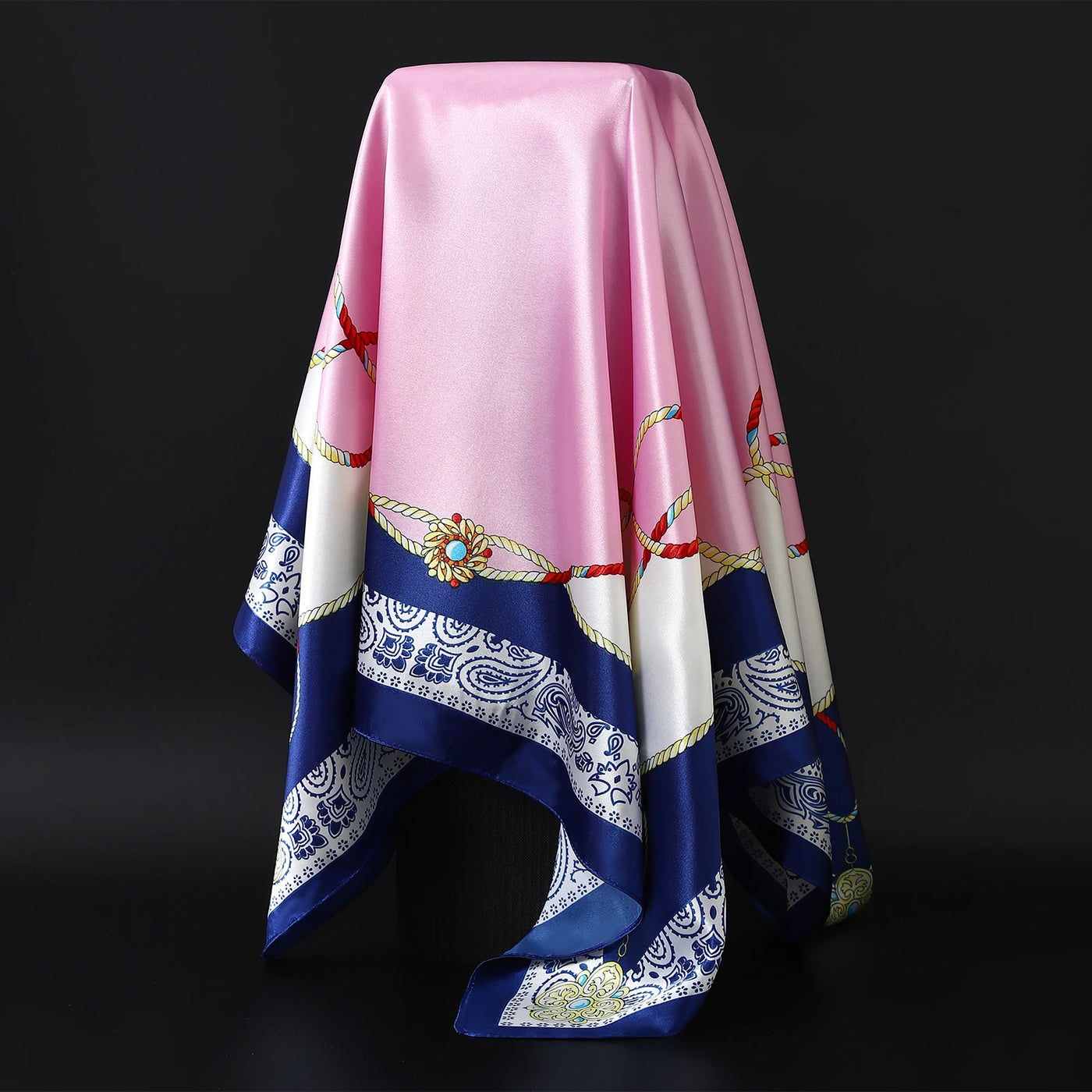 90x90cm Women’s Silk-Feel Scarf