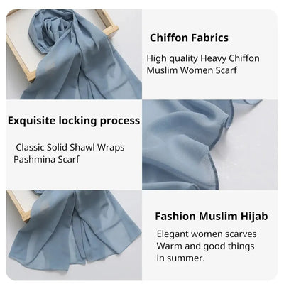 2025 Spring Ramadan Chiffon Hijabs