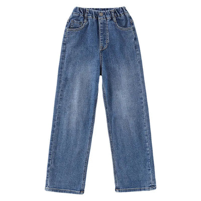 Spring Kid's Jeans 3-9Y Cute Girls Trousers