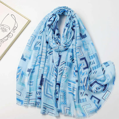 2025 Fashion Print Cotton Linen Scarf