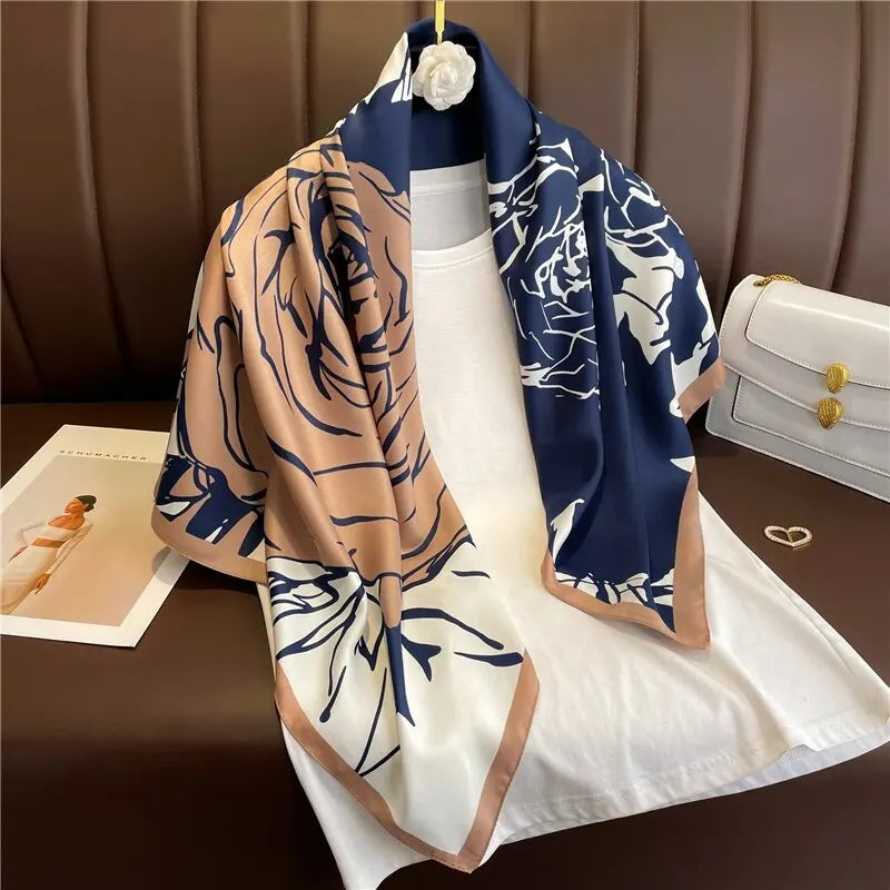 Luxury 90cm Twill Silk Scarf