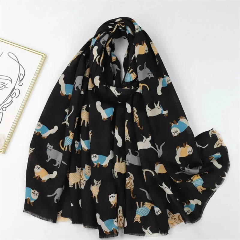 2025 Fashion Print Cotton Linen Scarf