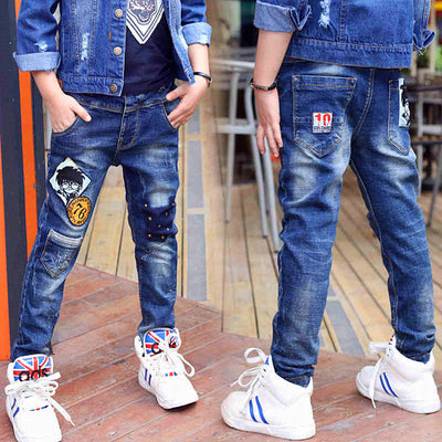 3-12 Years Spring Autumn Boys Jeans