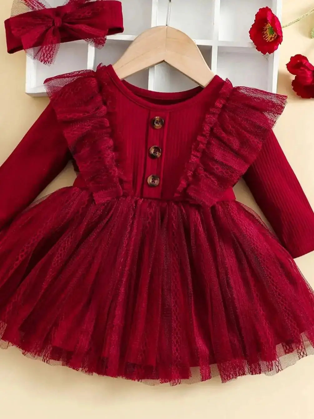 Baby Girl Ruffled Dress Set