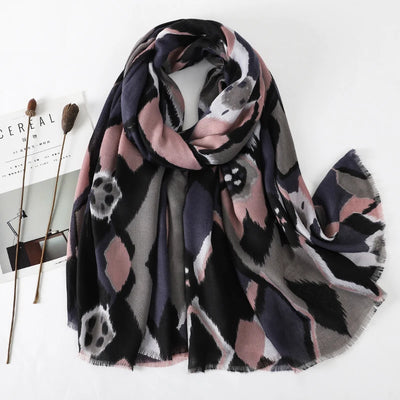 2025 Fashion Print Cotton Linen Scarf