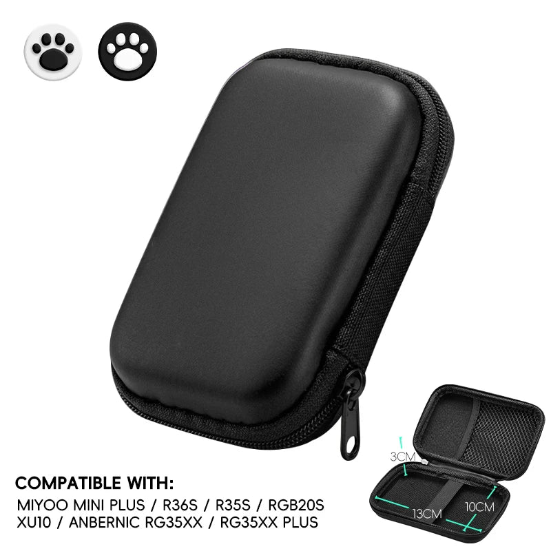 Data Frog for R36S Case Retro Video Game Bags EVA Cover Case for RG35XX R35S Miyoo Mini Plus Founded Protective Bag