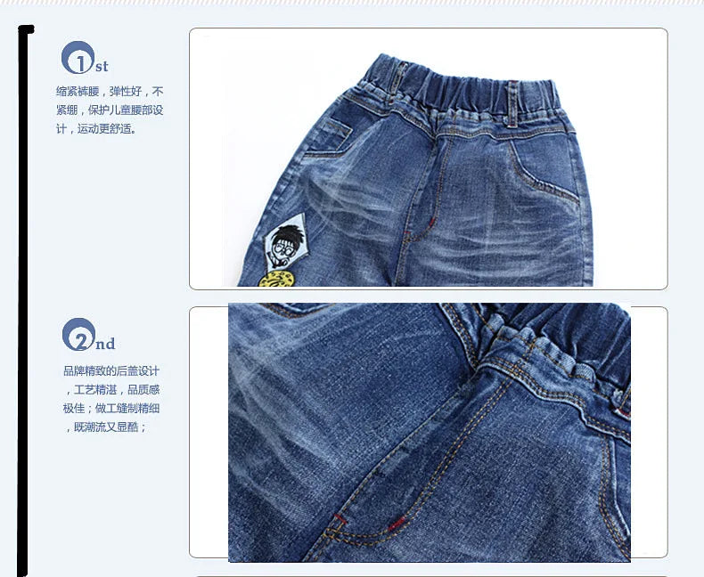 3-12 Years Spring Autumn Boys Jeans