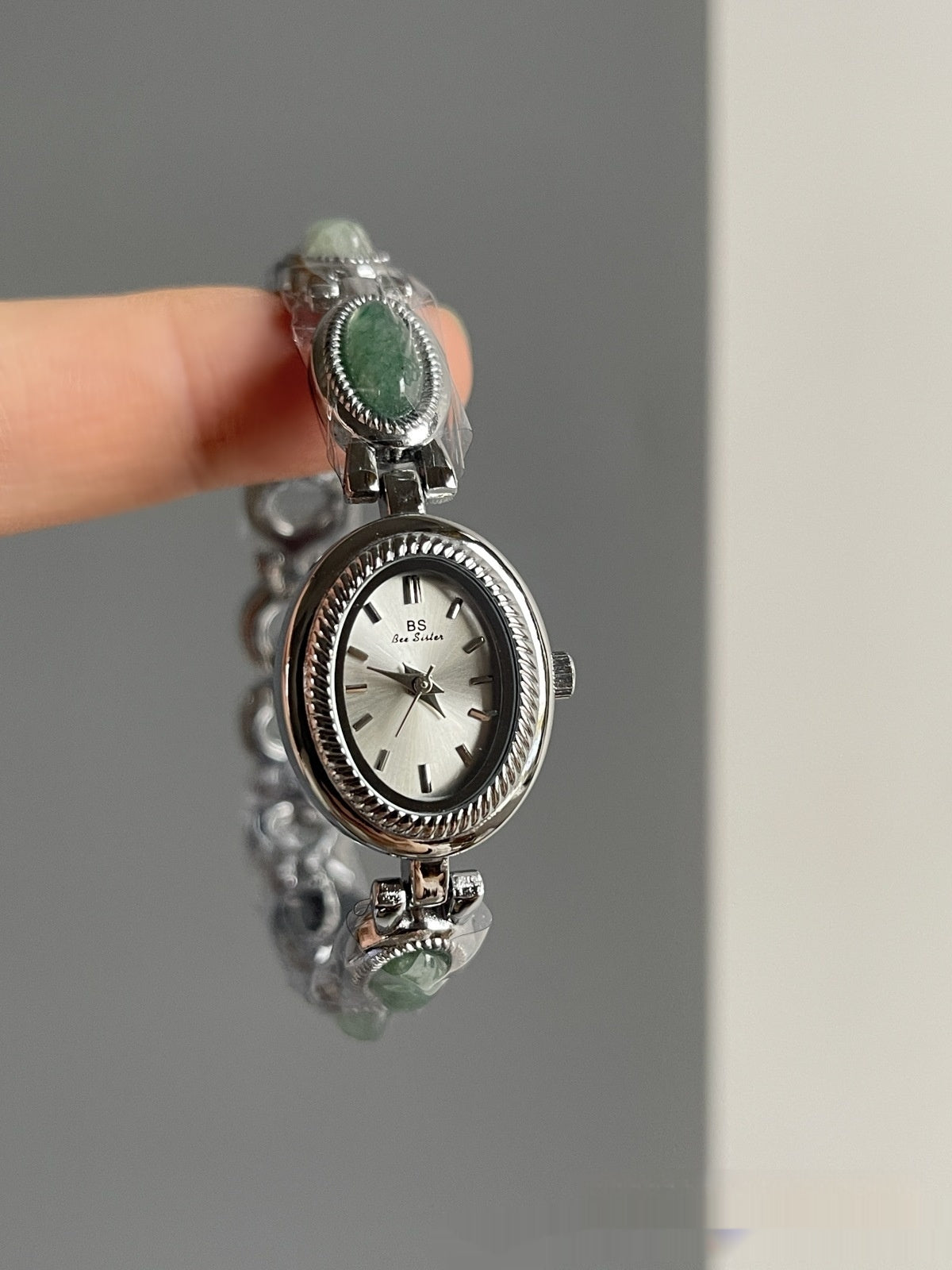 Jade Oval Small Dial Watch Female Bracelet