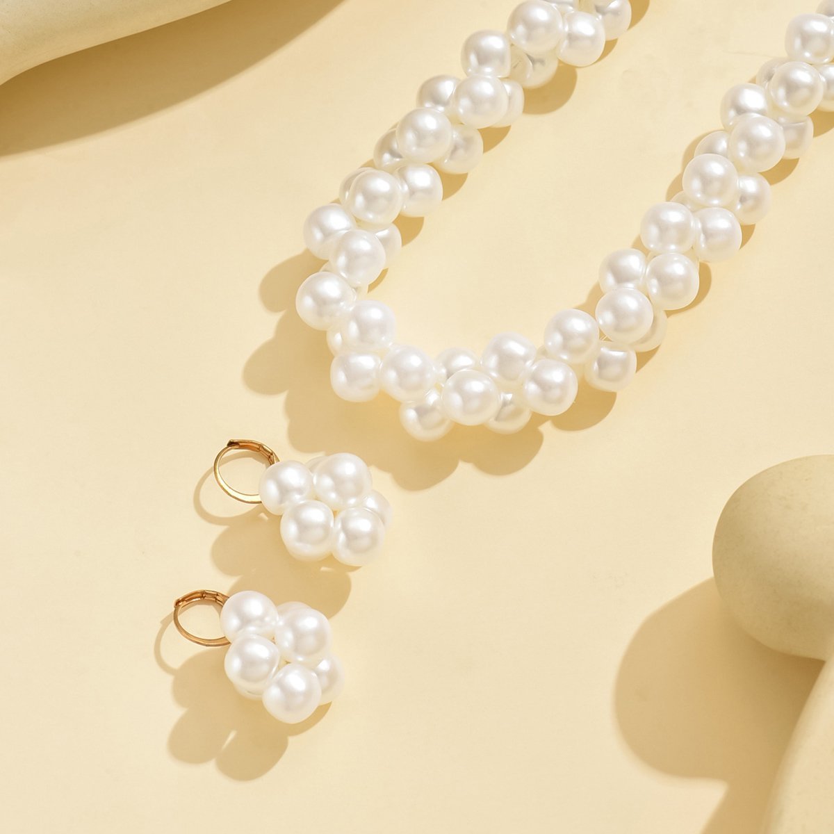 Elegant 14K Gold Pearl Jewelry Set -  Timeless Elegance For Any Occasion