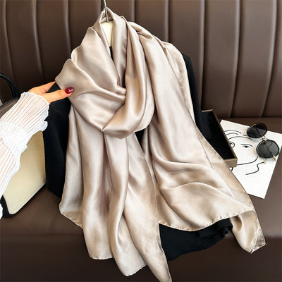 Pure Color Simple Long Scarves All-match Scarf Women's Beach Towel